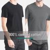 Men's Pure Cotton Short-Sleeve Solid T-Shirt: Trendy, Versatile, Slim Fit for Couples and Teens