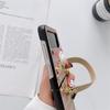 Luksus vintage vevd mønsterveske for Samsung Galaxy Z Flip 5 4 Z Flip 3 Square Pearl PU Brace Lanyard Cover for Samsung Galaxy Z Fold 5 3 Z fold 4