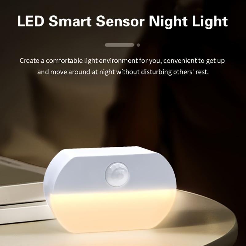 3-Piece Matte LED Smart Sensor Night Light, Motion Sensor, Battery Powered, Free Standing or Wall Mountable