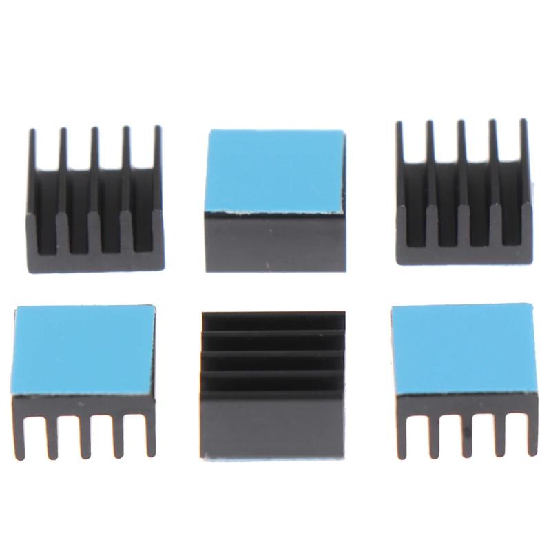 10pcs 8.8*8.8*5mm Aluminum Heatsink Radiator Cooler With Tape Applied