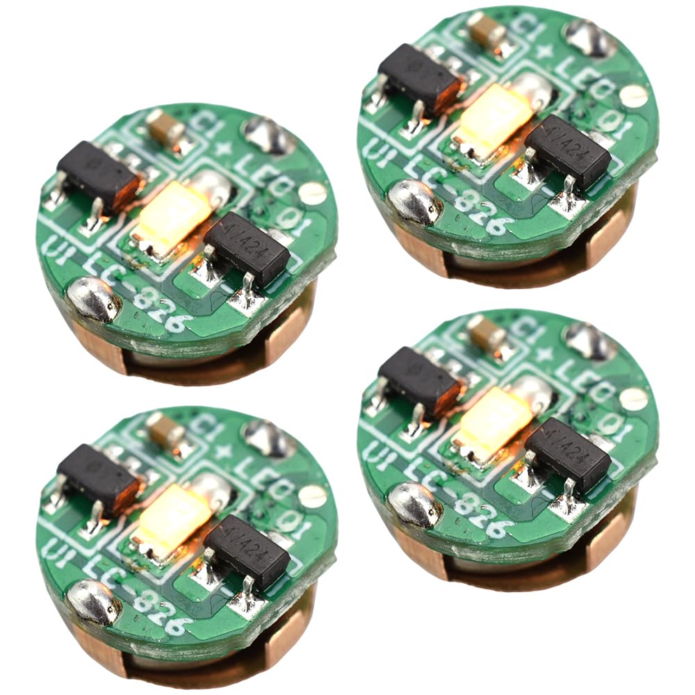 

TOREJAX Магнитный выключатель Светодиодный Набор осветительных деталей с батарейкой-таблеткой для сборки пластиковых моделей, 4, Работает, (Теплый белый)