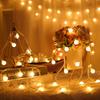 1pc Globe String Lights Outdoor,6M 40 LED Fairy String Lights Wall Decor, USB Powered 8 Modes Christmas Fairy Lights with Remote