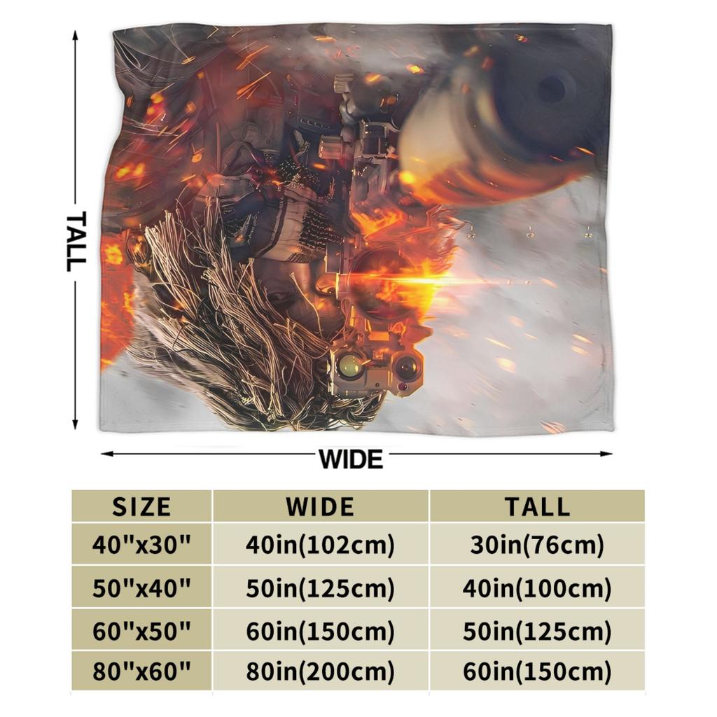 Battlefield 6 Game Funny Blankets Quality Super Soft  Throw Blanket Winter Travel Office Home Decor Fluffy Bedspread