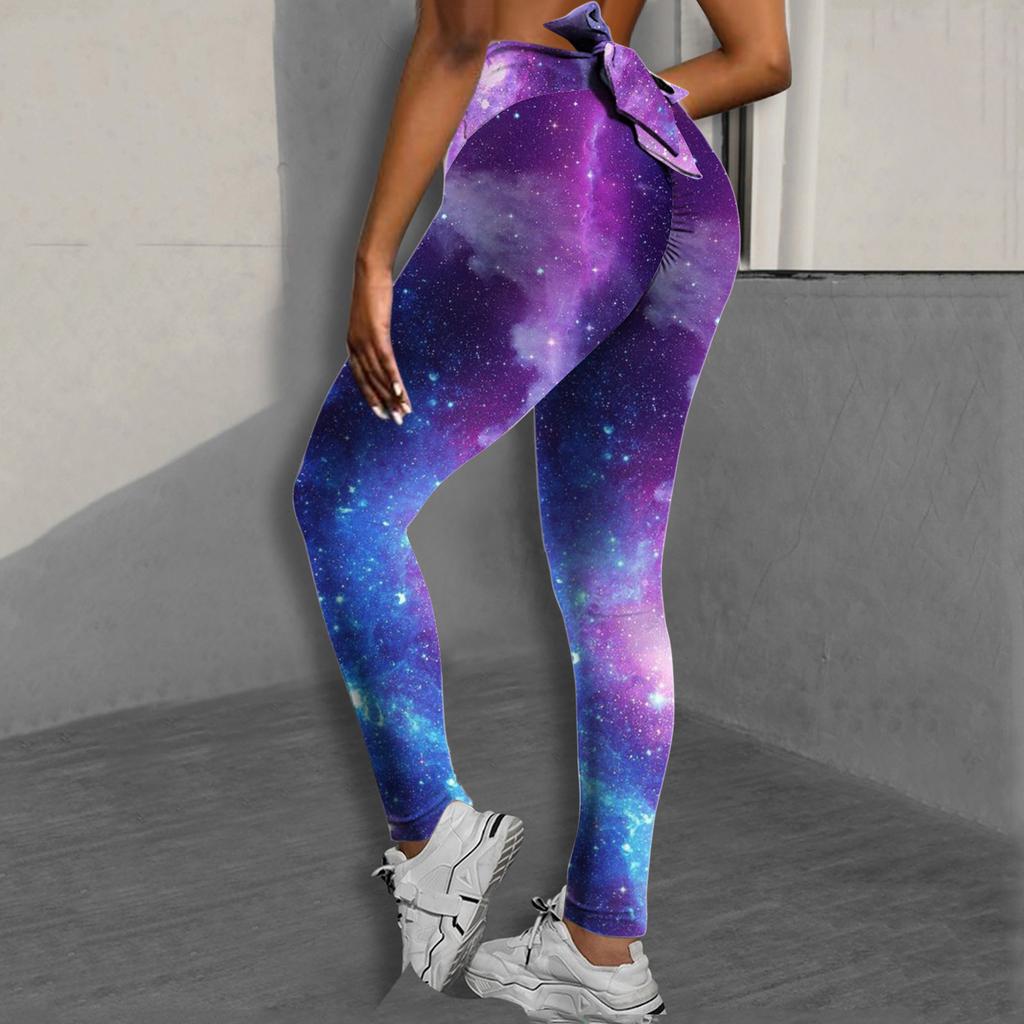 Women Printing High Waist Stretch Strethcy Fitness Leggings Yoga Pants