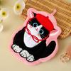 Durable Cute Cat Hand Towel Soft Coral Fleece Bathroom Kerchief Hanging Style Thickened Washcloth
