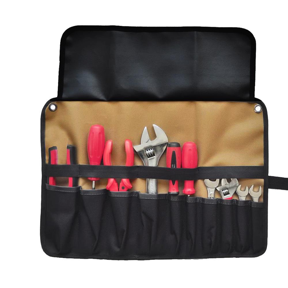 Roll Tool Pouch Double-layer 600d Oxford Cloth Waterproof Multi-function Tool Hanging Bag