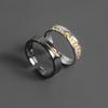 Men's Versatile Adjustable Gold-Inlaid Gilded Ring - High-End Luxury Trendy Design