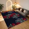 Roses Living Room Nonslip Area Rug Soft Carpet For Bedroom Game Playroom Sofa Office Home Decor Doormat Christmas Gift C929562