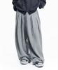 EASY NO EASY Super Mega Balloon Double-Pleat Sweatpants - Gray