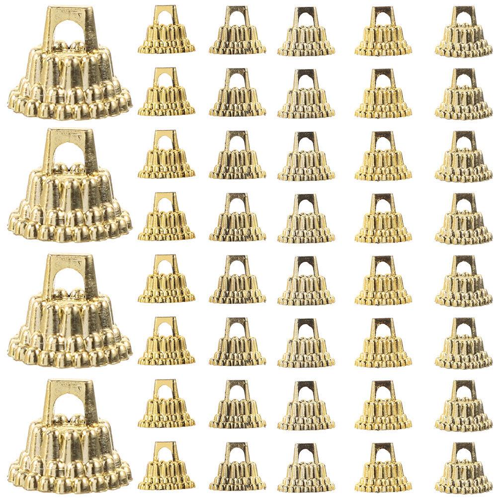 100 Pezzi Tappi per Palline di Natale Rotondi Fai da Te Ganci Natalizi Decorazione Tappo per Palline di Plastica per Albero Forniture per Feste Tappi di Ricambio