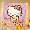 1pc Sanrio My Melody Kuromi Heart Tapestry Polyester 2D Print Wall Hanging for Bedroom Living Room Home Decor Sweet Gift