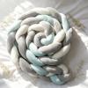 Handmade Four-Strand Fishtail Braid Crib Bumper and Children's Bed Guardrail Pillow Decoration