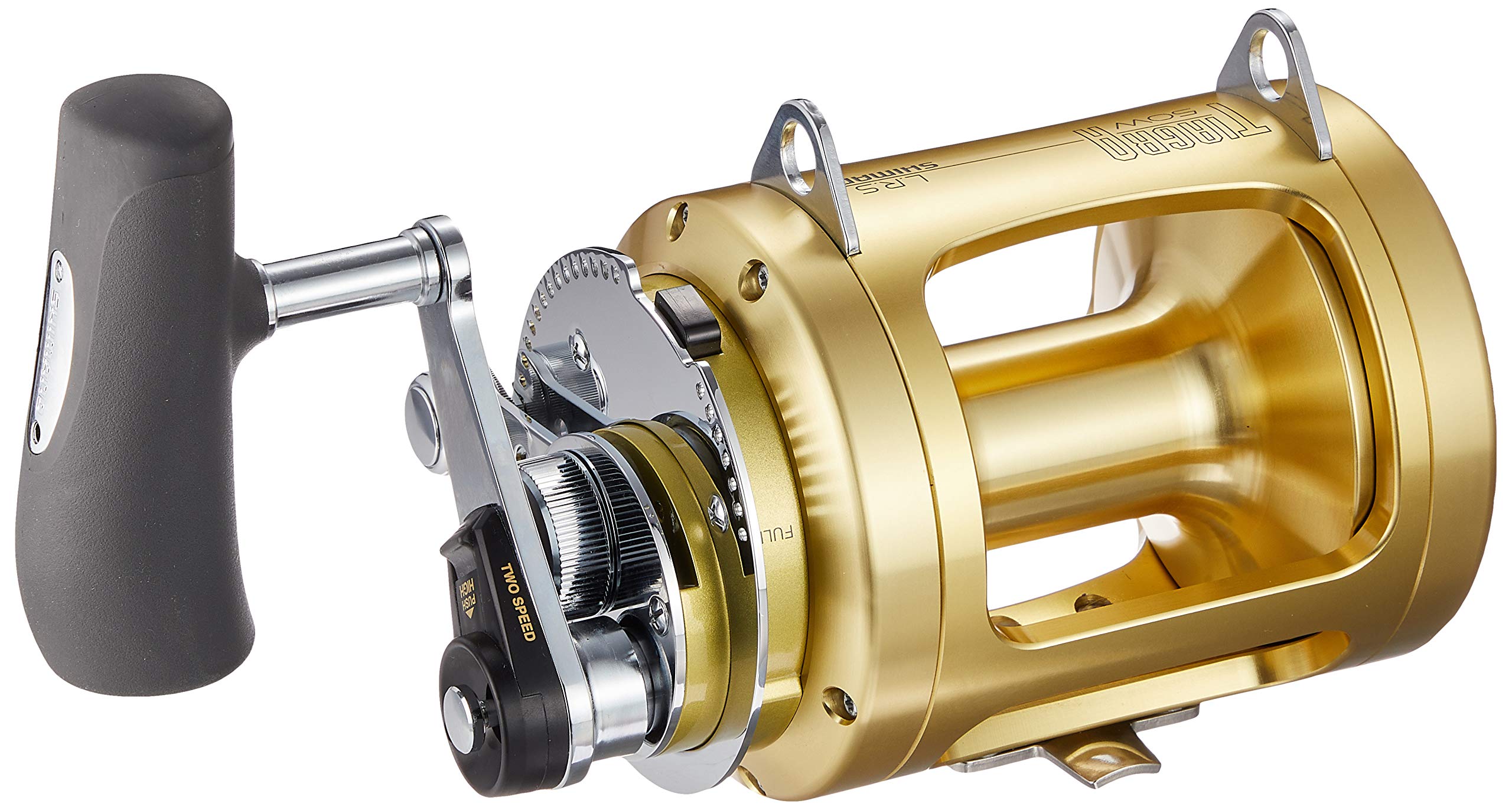 

Shimano Tiagra 50W LRSA Baitcasting for Trolling Fishing with and (Right-Handed) Reel, Double-Axis, Yellowtail, Amberjack, Tuna, Boat/Hand-Winding золотий