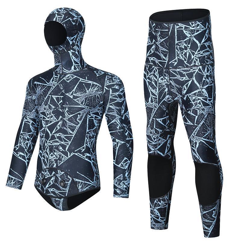 "3mm Long Sleeve Diving Suit - Warm, Elastic & Jellyfish-Resistant for Snorkeling, Surfing, & Fishing"