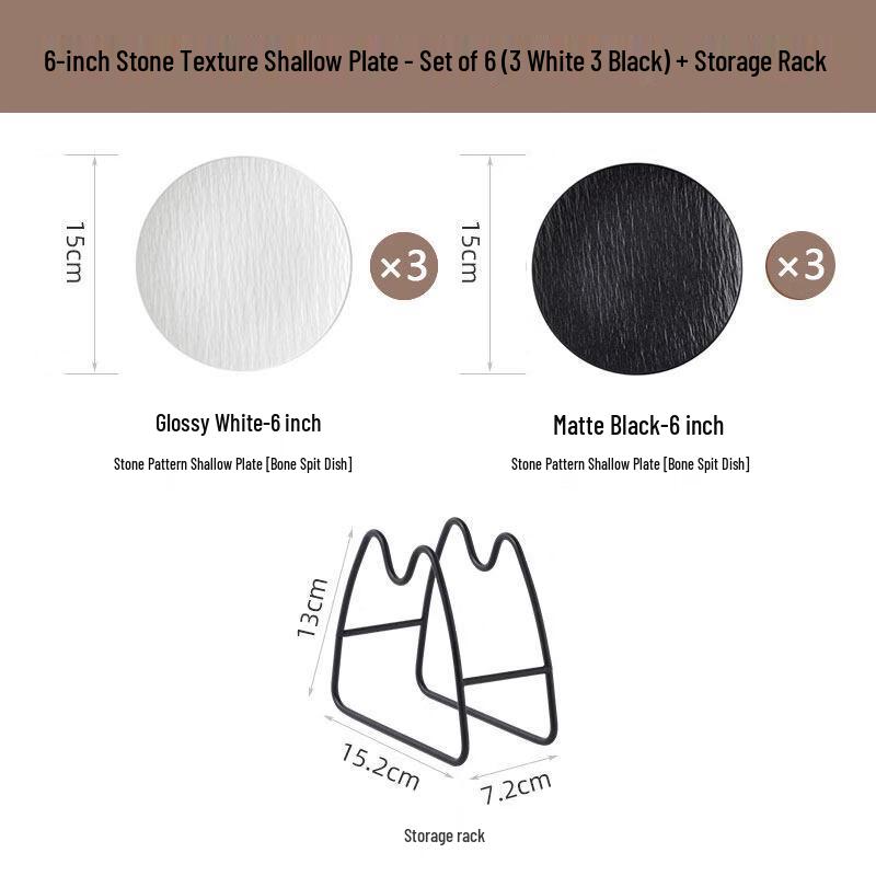 6-inch Ceramic Bone Dish Plate