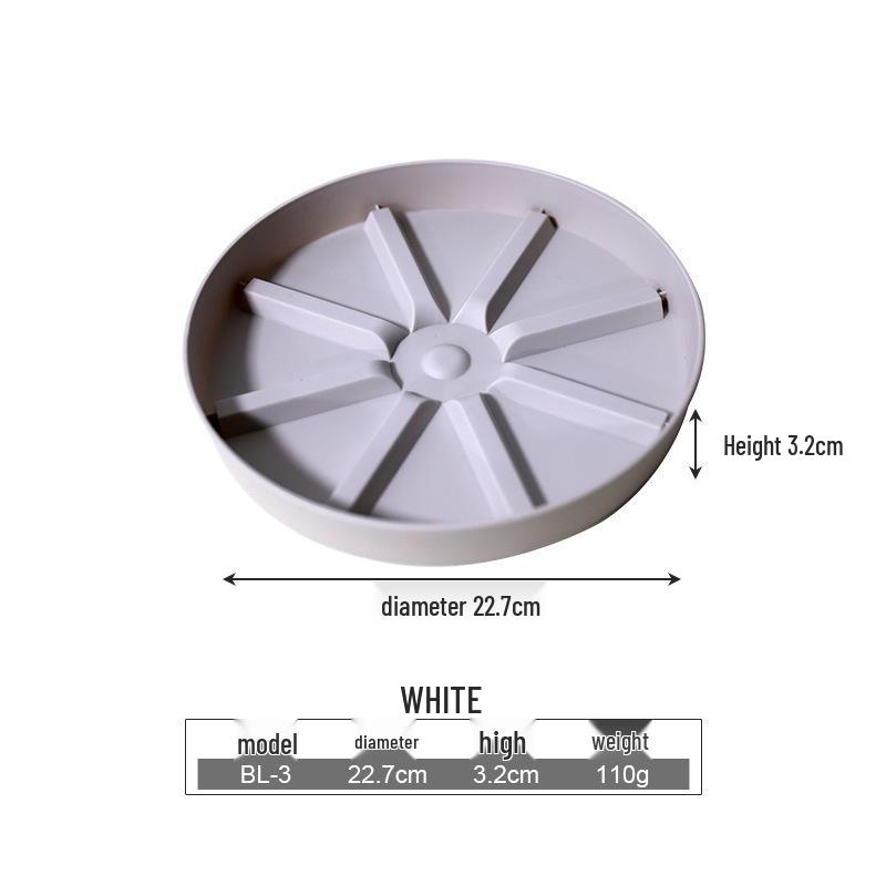 Round Breathable Plastic Flower Pot Tray - Anti-Root Rot, Soil Leakage Prevention, Root Control, Water Collection.