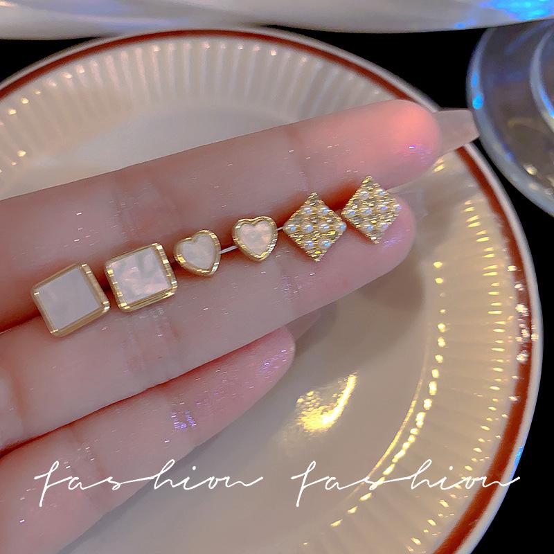 925 Silver Needle Luxury Stud Earrings Set: Exquisite, Versatile Fashion for Women