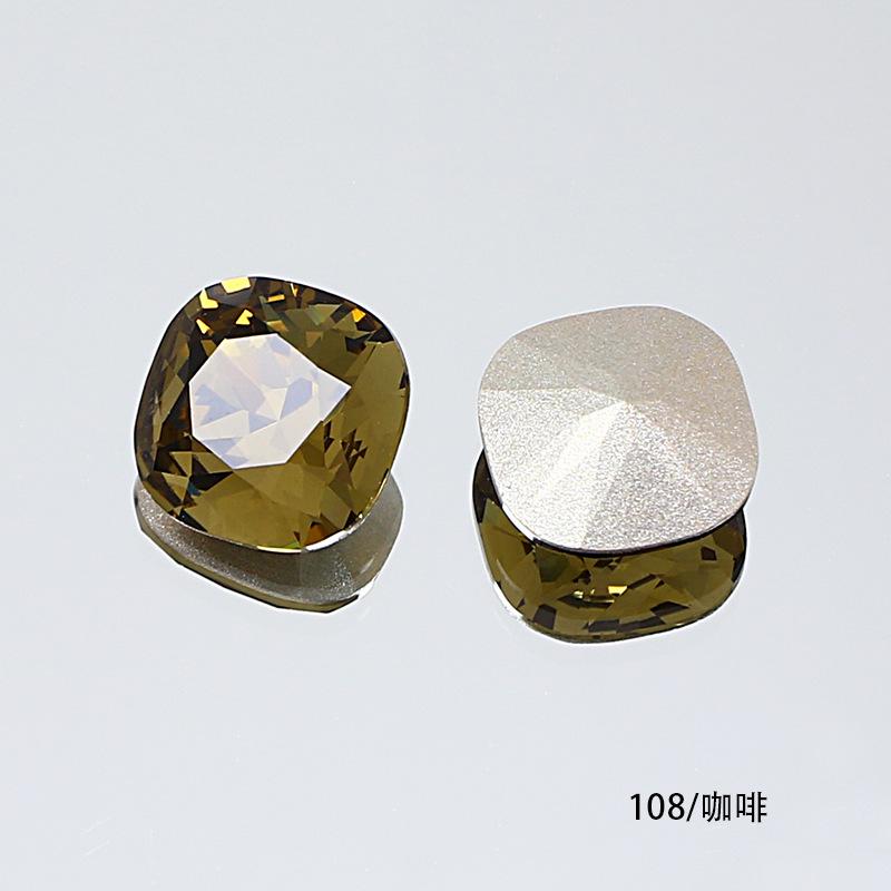 10Pcs Crystal K9 Glass Drill Tip Bottom Drill Fat Square Special-Shaped Nail Drill Clothing Accessories