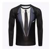 Men's Street Hip-hop Cosplay Funny And Personalized Round Neck Long Sleeved Fashion Casual Top