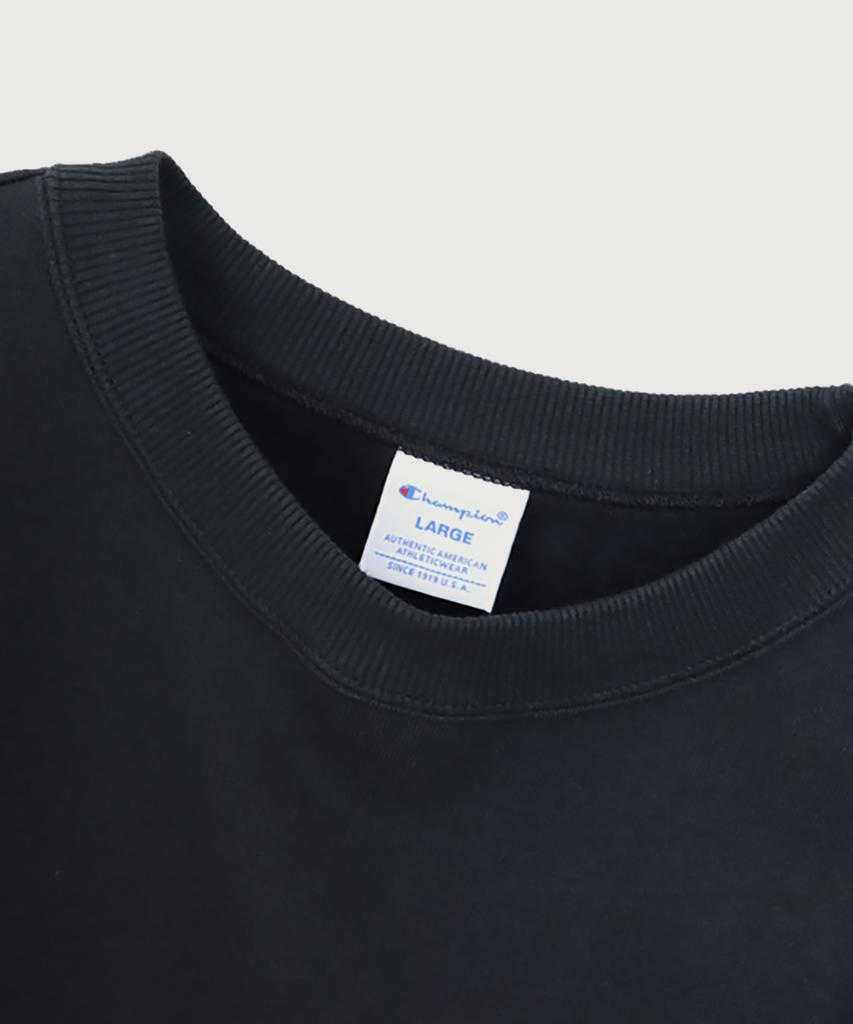 Champion C-Logo Regular Fit Crew Neck Sweatshirt Navy