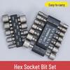 9-Piece & 14-Piece Socket & Drill Bit Set with Hex and Extension Sockets