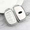 For Hyundai Tucson Santa Fe Rena Sonata Elantra Creta Ix35 Ix45 I10 I30 I40 3/4 Buttons Tpu Car Smart Key Case Cover Accessories