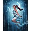 2026 New Witch Diamond Painting Girl 5D Diamond Full Drill Stitch Complete Set Crystal Handicraft Gift Home Decor