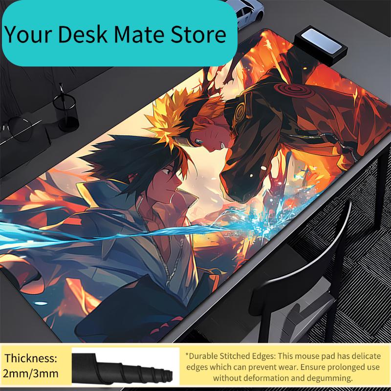 Mouse Pad Naruto Sasuke Office Gaming Accessories xxl Gamer alfombrilla Computer Desk Mat Laptop Varmilo Keyboard Pad Mousepad