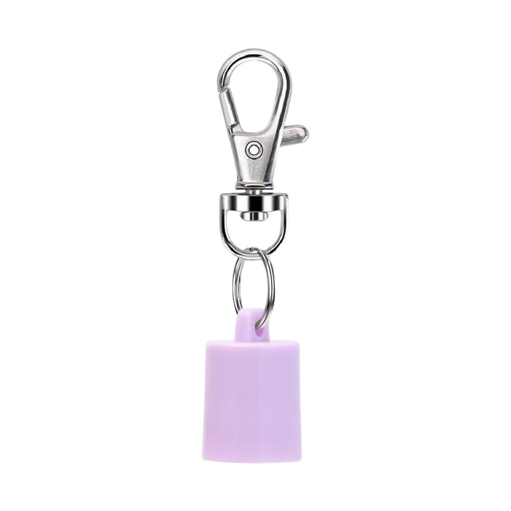 Initial Letter Keychain Caps for Lip Balm Replacement Cover Stylish Key Holder Practical Present for Women and Girls