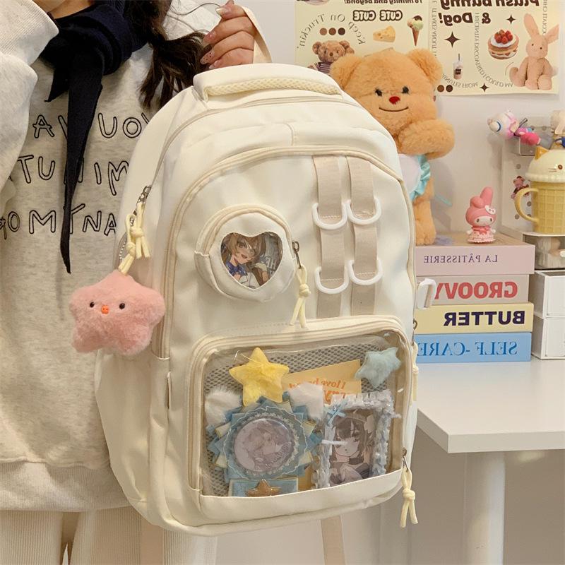 Anime Style Ita Bag Backpack for Girls – Large Capacity Shoulder Bag for Middle and High School Students