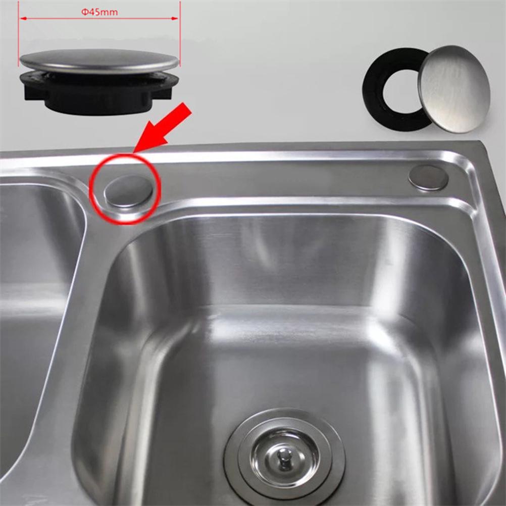 Sink Hole Coverplug Kitchen Accessories Basin Stopper Soap Tap Stainless Steel Covers Facuet Overflow Countertop Holes