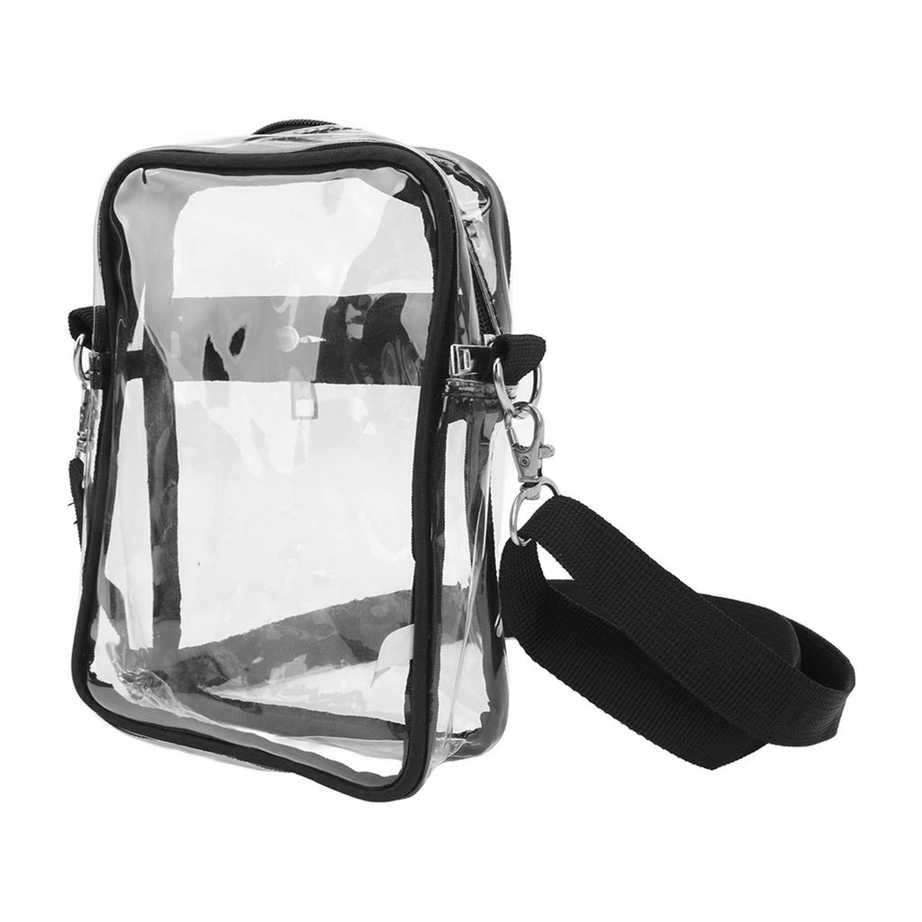 Clear Purse Stadium Clear Messenger Bag Stadium Approved for Men Women PVC Transparent Shoulder Bag with Adjustable