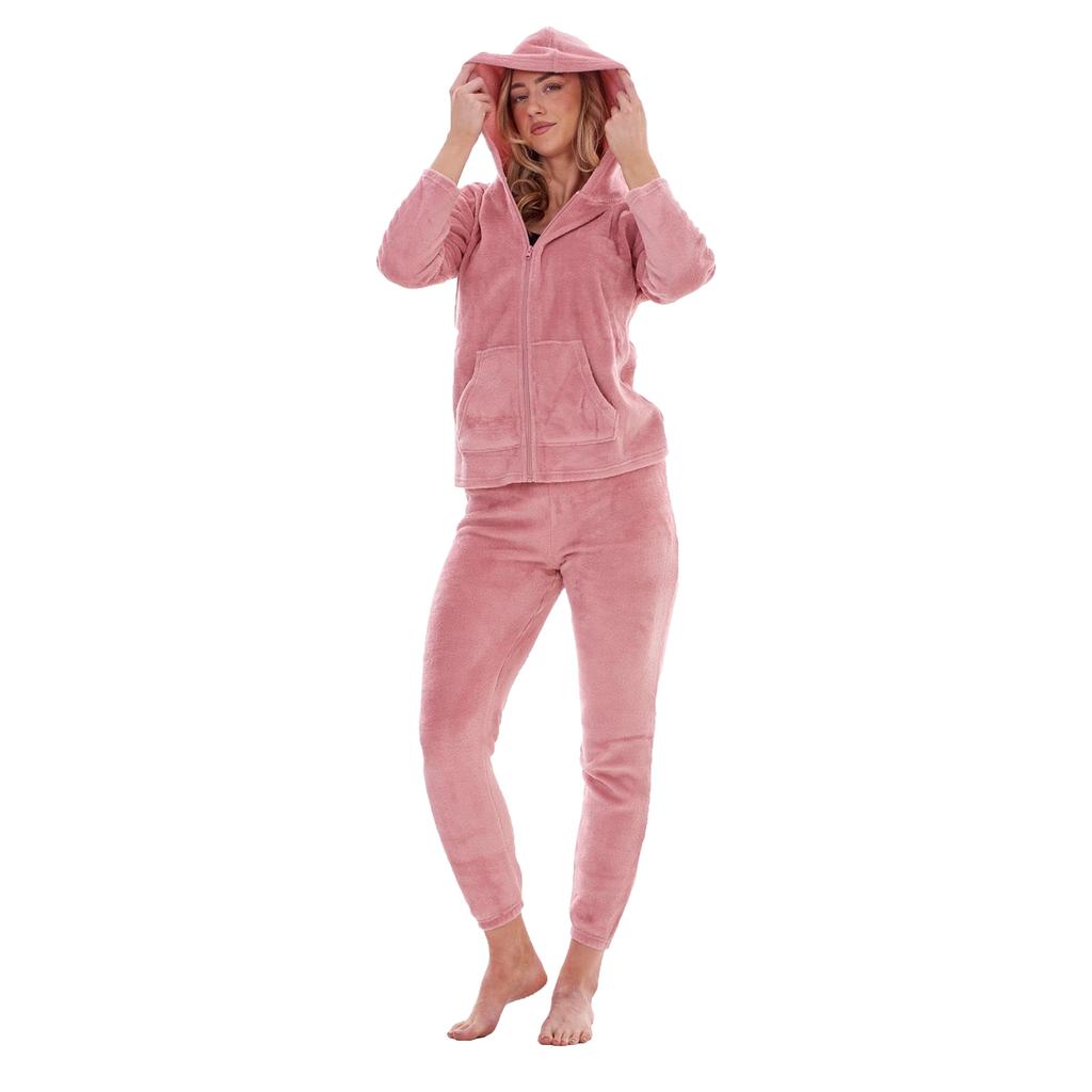 Keanu Womens/Ladies Zipped Long Pyjama Set