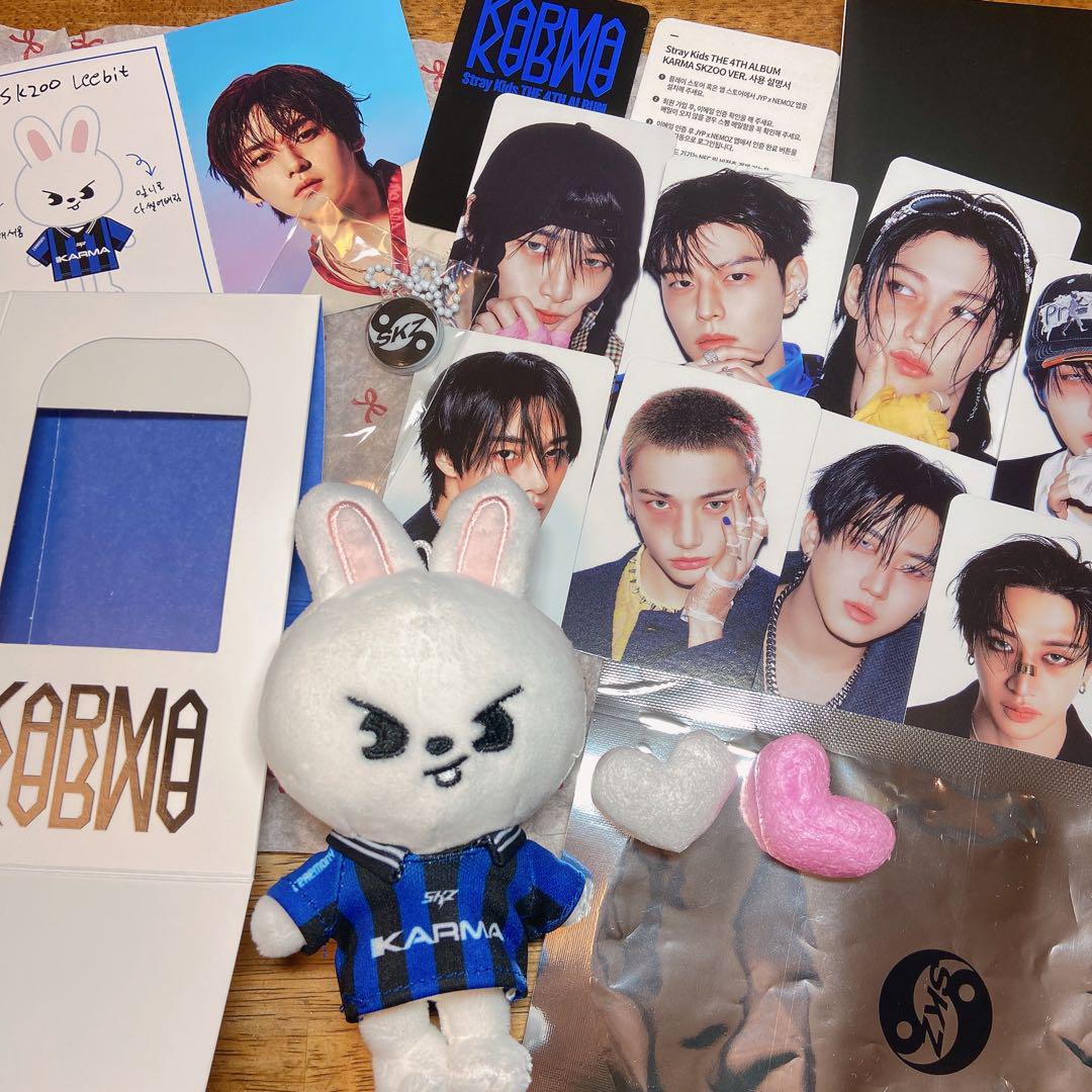 

[USED] Reno StrayKids KARMA Plush Keyring Box Card