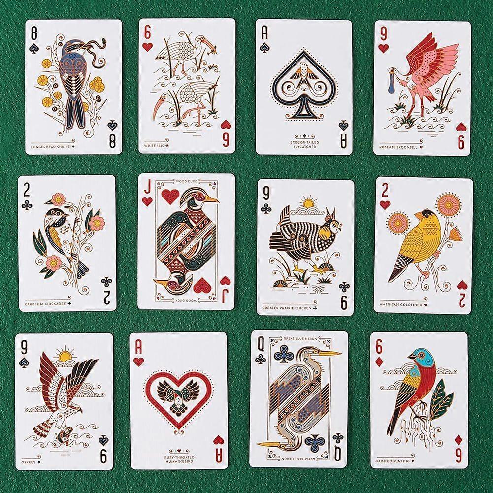 Bird In the Hand Themed Playing Cards 54 Pieces of Stunning Custom Art Unique Bird On Every Card In the Deck