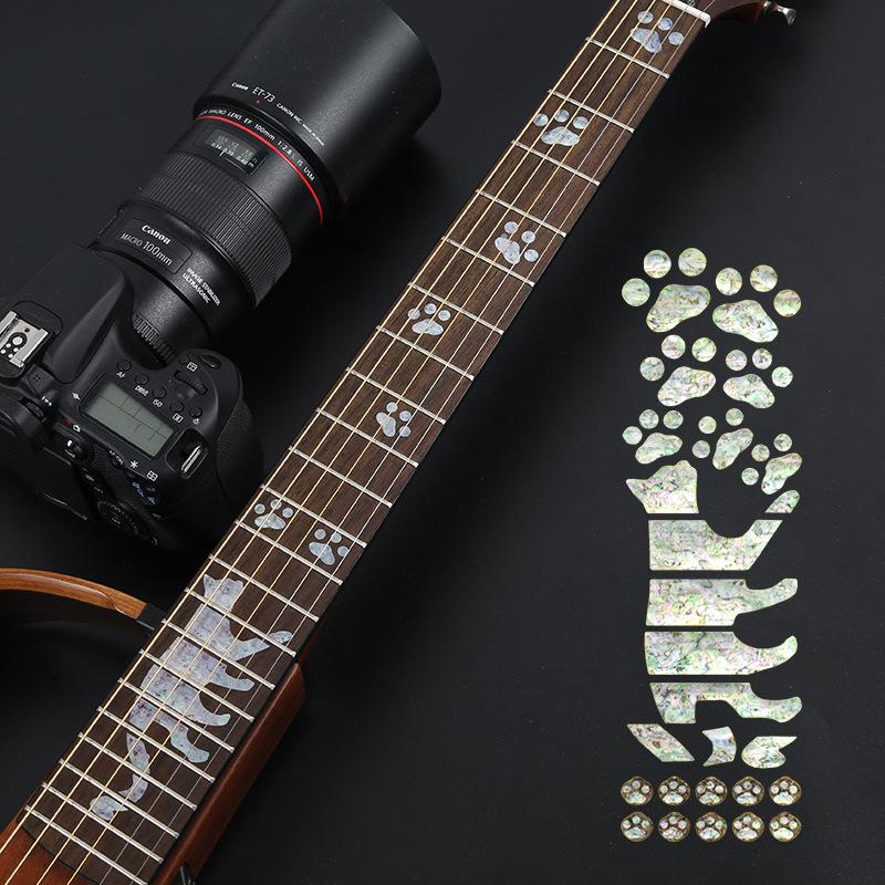 Personalized Guitar Sticker Set: Decorative Fingerboard and Panel Protectors for Acoustic and Electric Guitars.