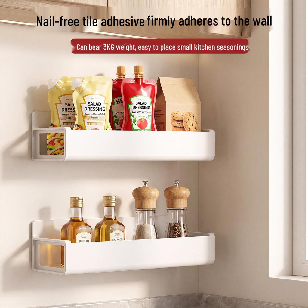 Magnetic Kitchen Storage Rack for Refrigerator, Microwave, or Washing Machine - No-Drill Wall-Mounted Spice Organizer