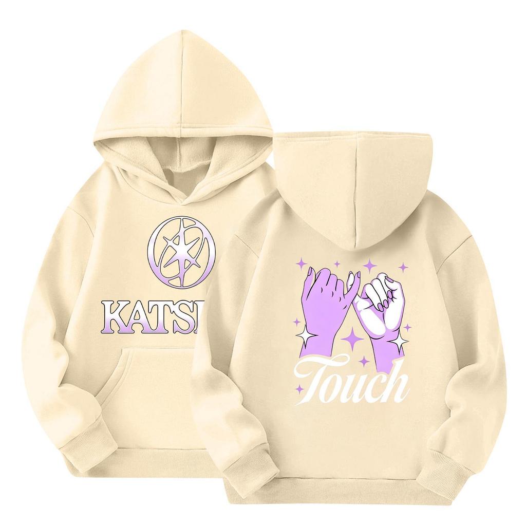 Girl Group Printed Long Sleeve Hoodie Sweatshirt for Girls Casual Everyday Wear