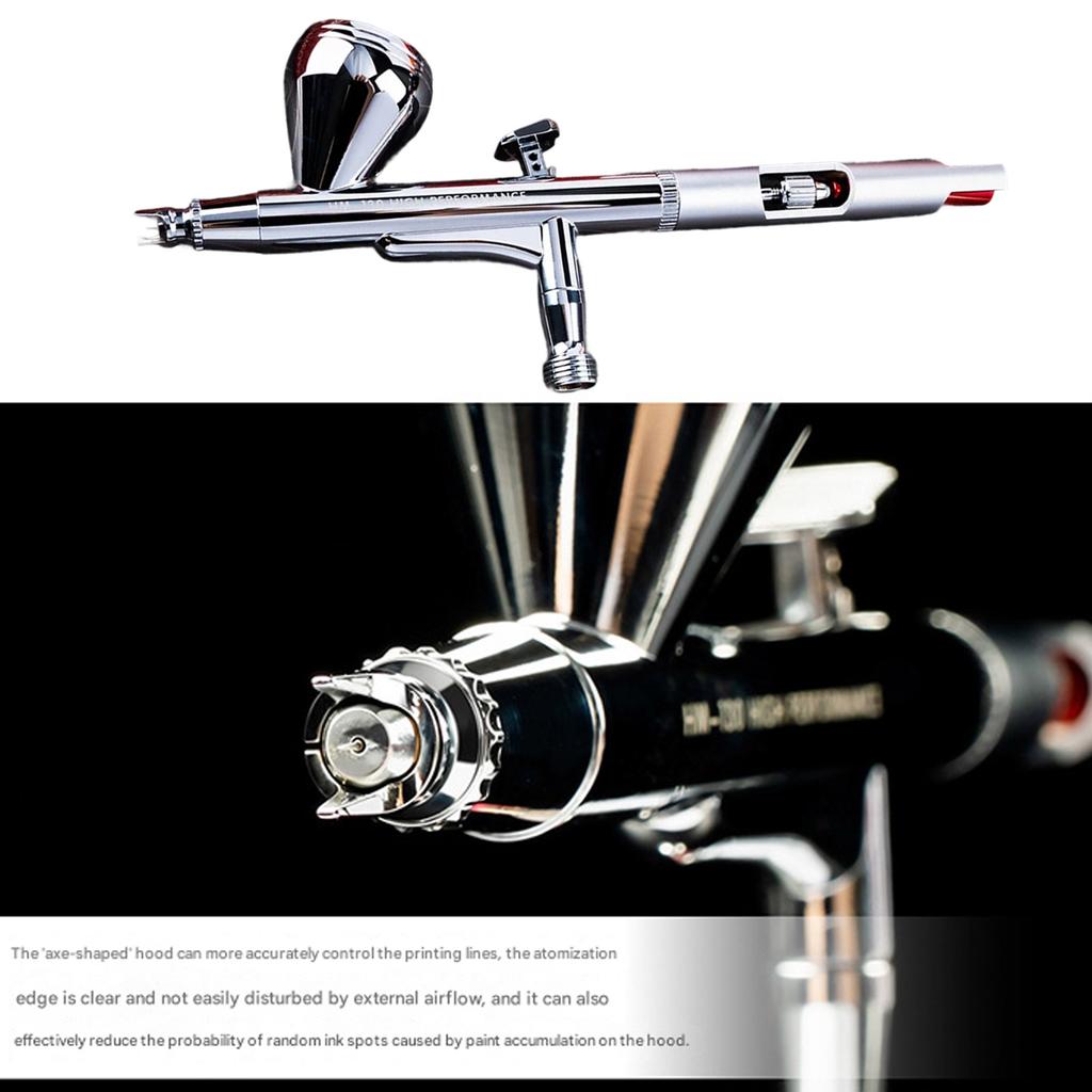 HM-130HP Dual Action Airbrush for Model Figure Painting - Precision Spray Tool for Model Kits and Miniature Coloring