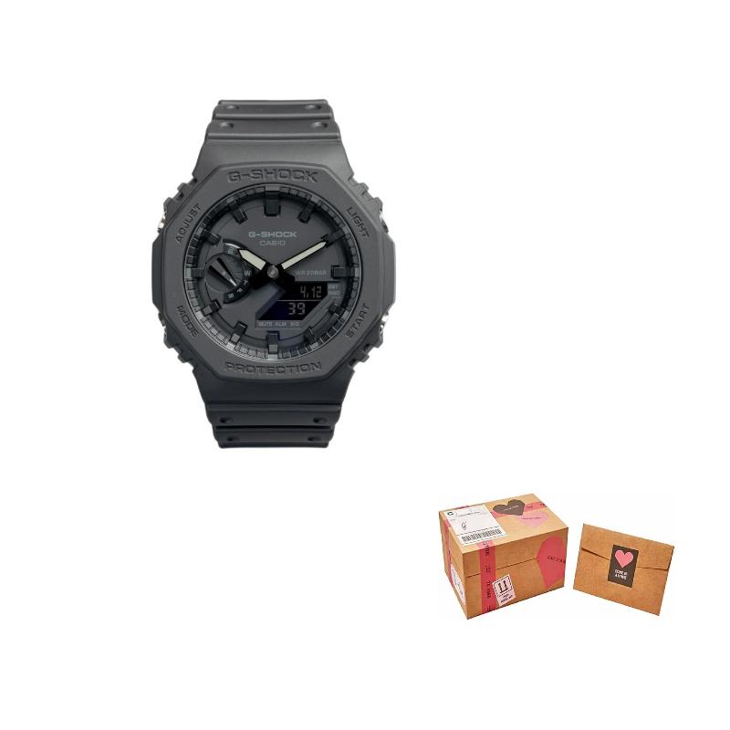 

Casio YOUTH Series Farm Oak Black Warrior Waterproof and Shockproof Customizable Quartz Movement Resin Strap Japanese and Korean Watch GA-2100-1A1PR чёрный