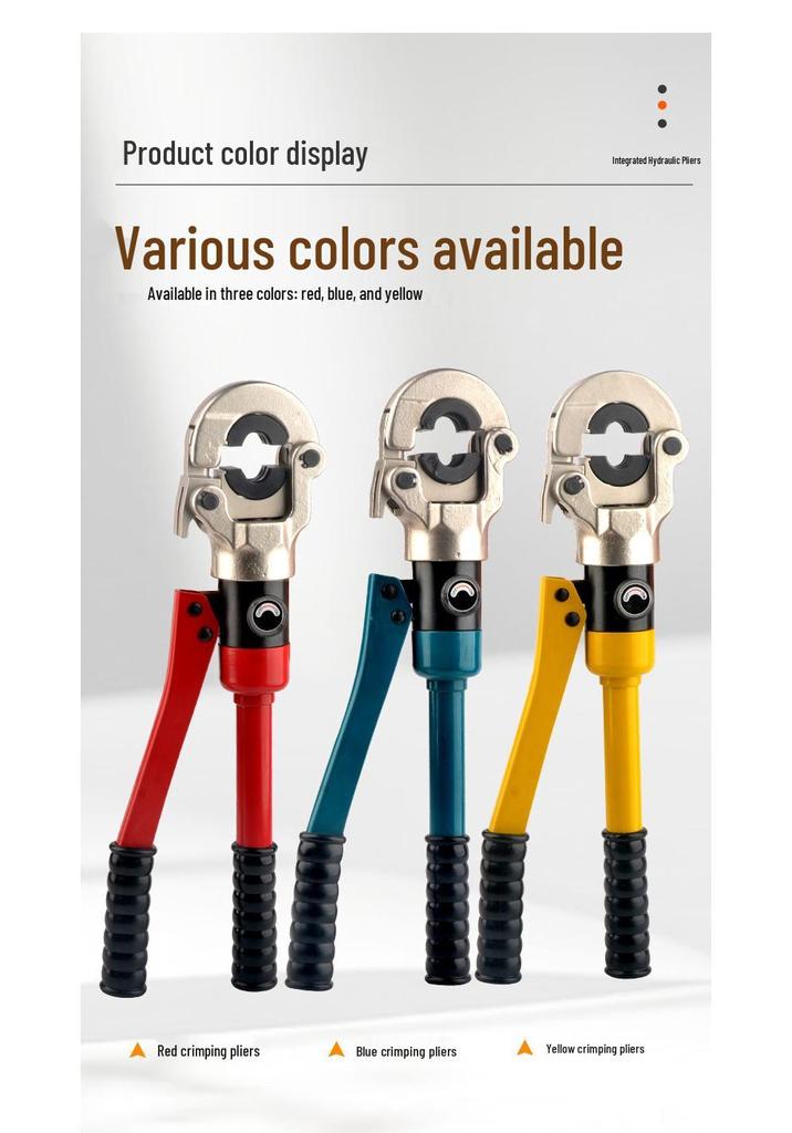 Hydraulic Manual Pipe Crimping Tool for Stainless Steel, Aluminum-Plastic, Copper, and Underfloor Heating Pipes