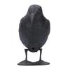 Simulated Crow Bait Decoration Plastic Bird Scare Tool Scarecrow Mice Control Deterrent Repeller Decor for Birds Control Black