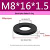 Schwarzer Nylon-Kunststoff Flache Unterlegscheibe Ring M2-M20