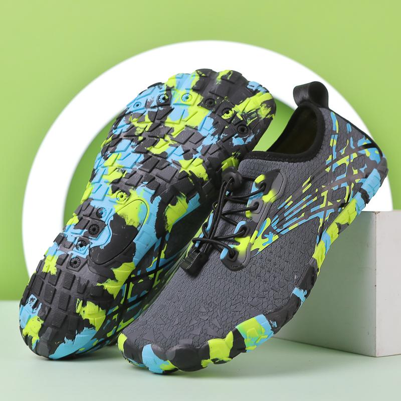 Fashion New Outdoor Beach Aqua Shoes Quick Dry Upstream Wading Shoes Breathable Creek Tracing Water Shoes Non-Slip Five Finger Shoes
