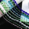1 Strand About 50/67/72pcs Colored Faceted Bicone Glass Beads Spacer Beads for DIY Bracelets Necklaces Jewelry Making Supplies