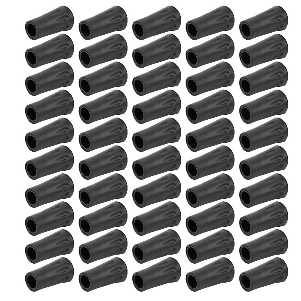 50Pcs Plastic Trekking Walking Poles Tips Protector Replacement for Outdoor Hiking Climbing