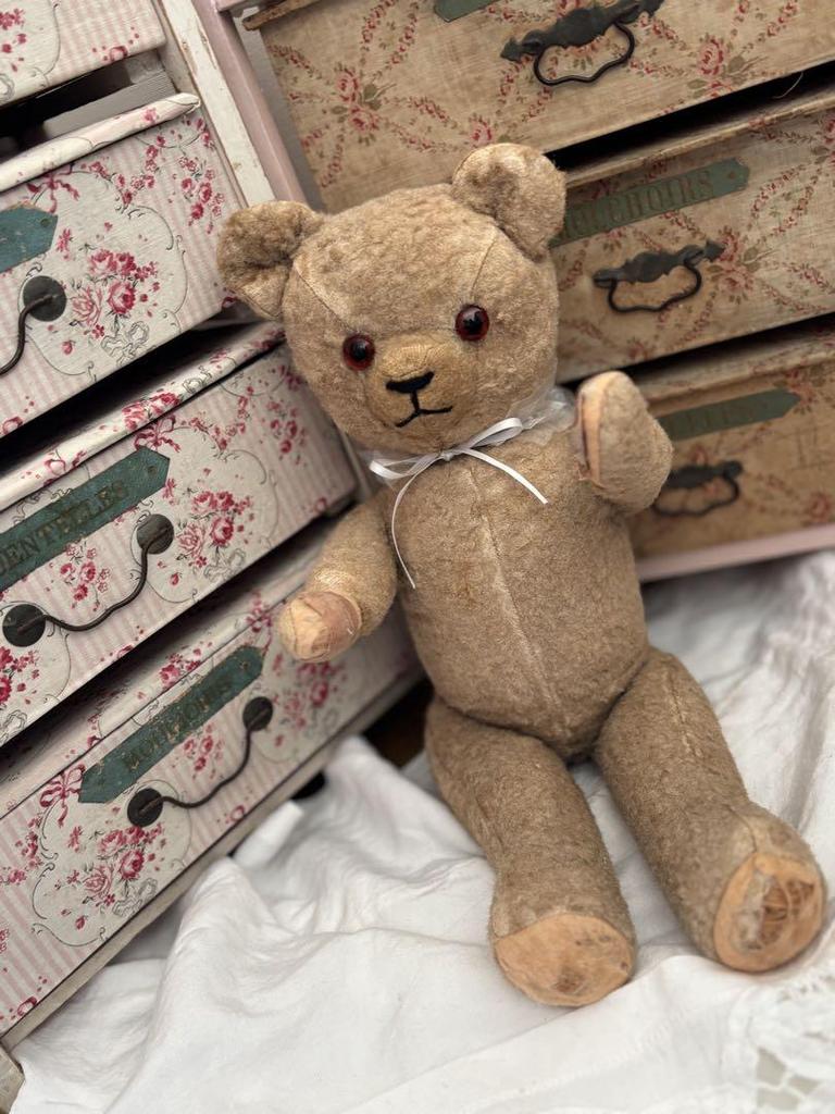 [USED] Antique Teddy Bear Stuffed Toy