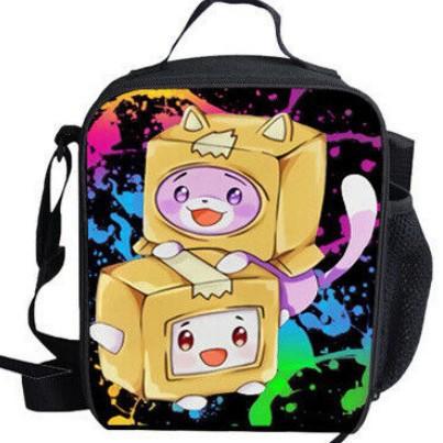 Sonic Lunch Bag Student Picnic Bag Oxford Cloth Cartoon Printed Portable Lunch Box Bag