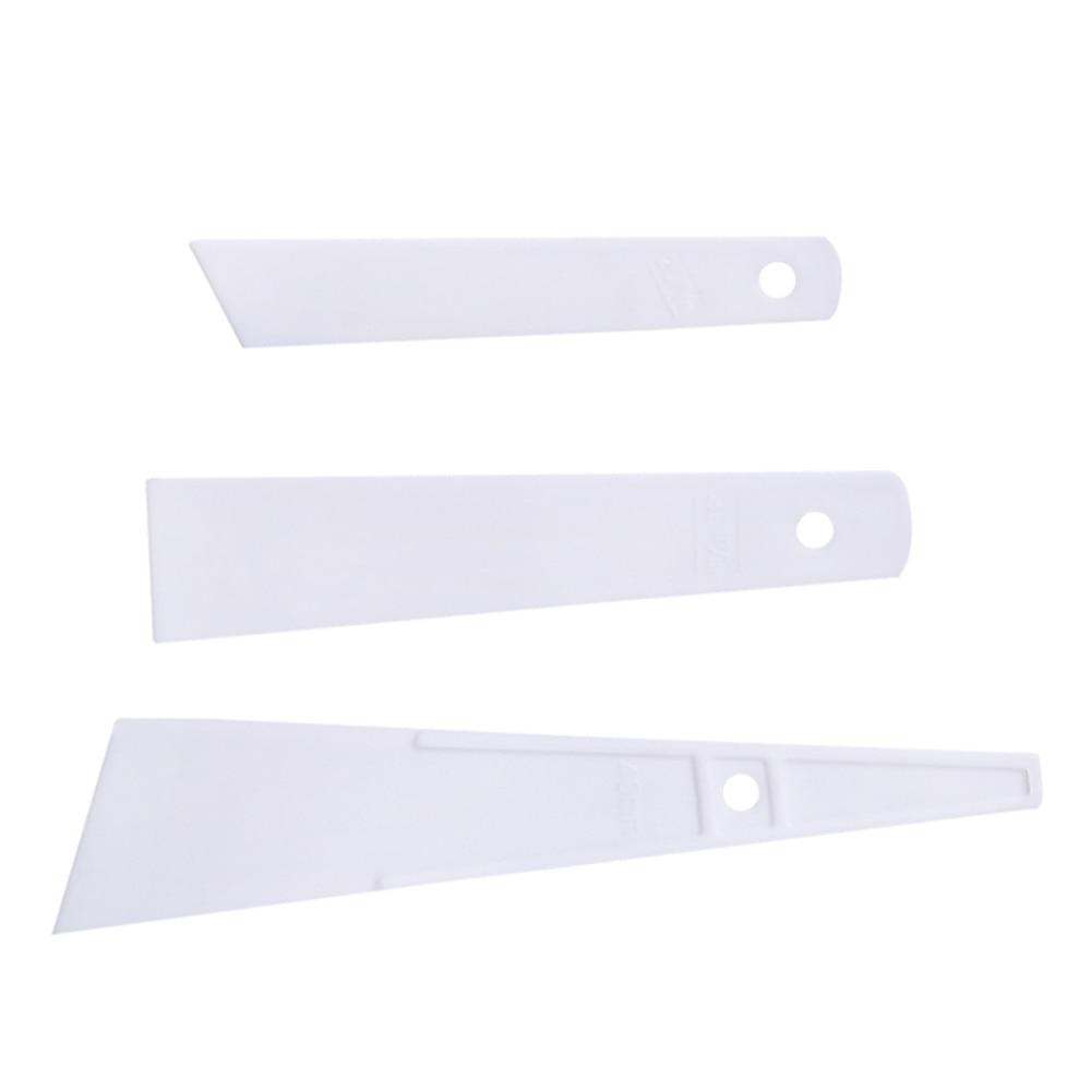 3pc/set Leathercraft Gumming Glue Gluing Tool Plastic Crafts Carving Leather DIY Handmade Plastic Gumming Board Smear Glue Tool