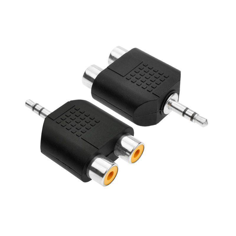 3.5mm To Dual RCA Audio Adapter for Computer/Speaker/TV